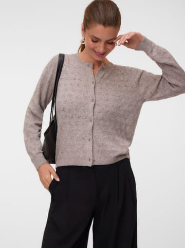 Vero Moda Kardigan w kolorze szarobrązowym