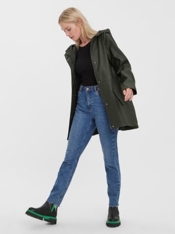 Vero Moda Płaszcz przeciwdeszczowy w kolorze ciemnozielonym
