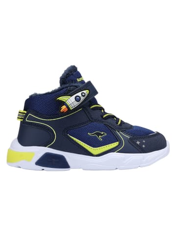 Kangaroos Sneakersy "Seki Mid" w kolorze granatowo-żółtym
