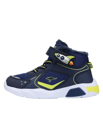 Kangaroos Sneakers "Seki Mid" donkerblauw/geel