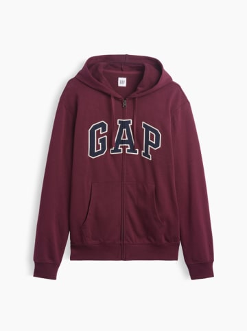 GAP Sweatjacke in Bordeaux