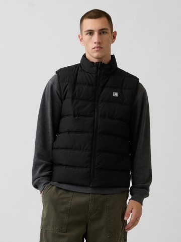 GAP Doorgestikte bodywarmer zwart