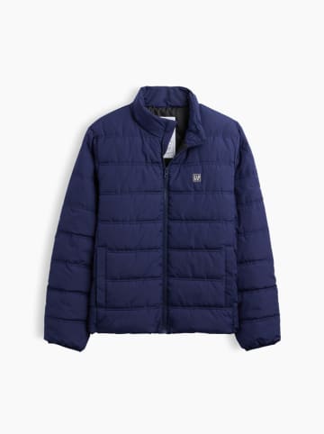 GAP Doorgestikte jas donkerblauw