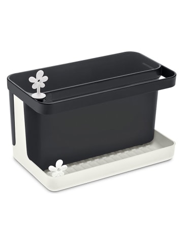 koziol Spül-Organizer in Schwarz/ Weiß - (B)19,8 x (H)15,8 x (T)11,7 cm