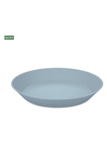 koziol 4er-Set: Suppenteller in Hellblau - Ø 24 cm