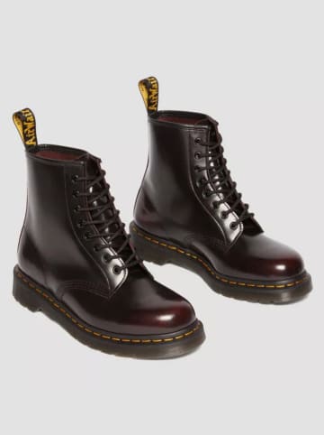 Dr. Martens Leder-Boots in Rot