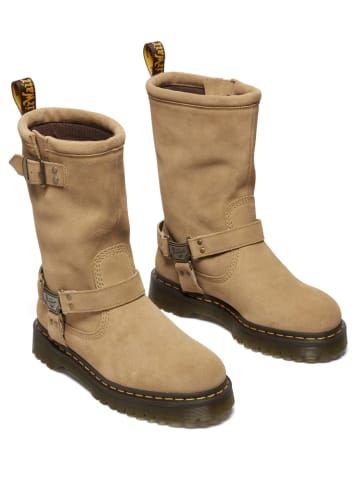 Dr. Martens Leder-Stiefeletten "Anistone Hi" in Beige