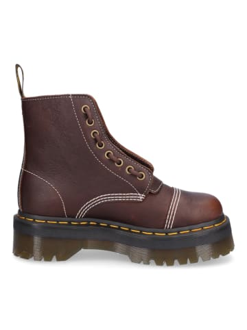 Dr. Martens Leder-Boots in Braun