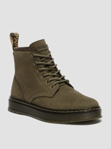 Dr. Martens Skórzane botki "Brookline Chukka" w kolorze khaki