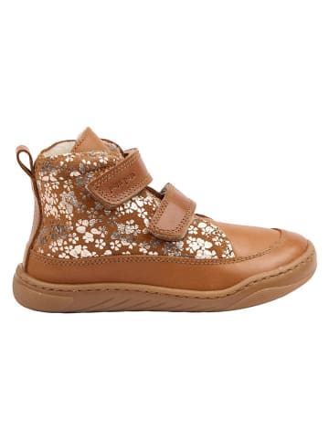 POM POM Skórzane buty barefoot w kolorze jasnobrązowym