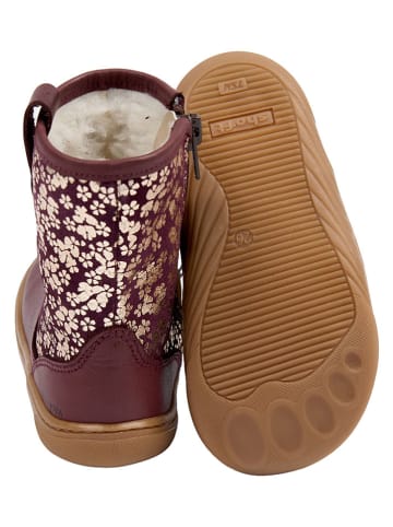 POM POM Leder-Barfußschuhe in Bordeaux