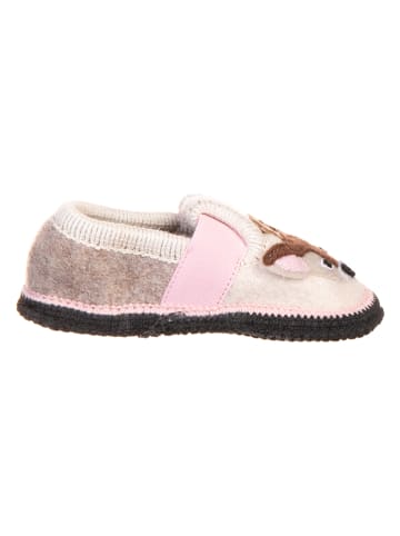 kitz-pichler Pantoffels "Bobby Reh" beige