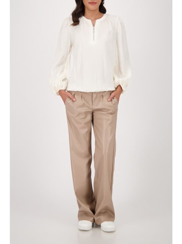 monari Kunstleren broek taupe