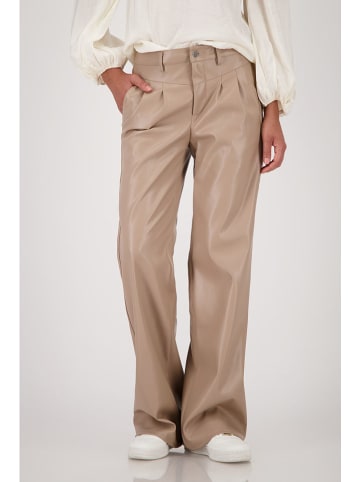 monari Kunstlederhose in Taupe
