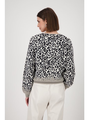 monari Cardigan in Grau/ Schwarz