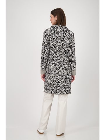 monari Longcardigan in Hellgrau/ Schwarz