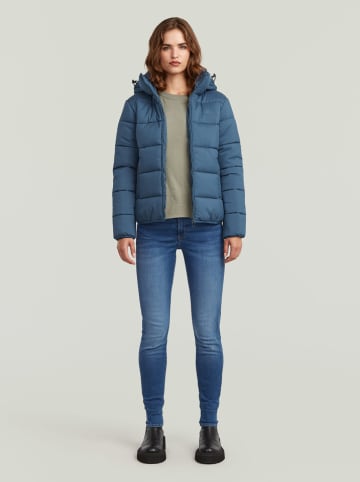 G-Star Doorgestikte jas blauw