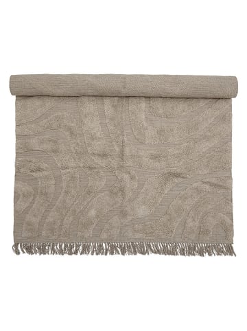 Bloomingville Baumwoll-Teppich "Elaine" in Beige - (L)210 x (B)150 cm