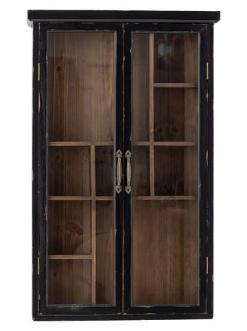 Bloomingville Wandkast "Hazem" zwart - (B)50 x (H)80 x (D)14 cm
