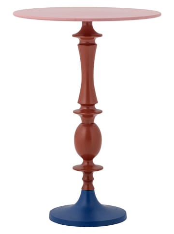Bloomingville Beistelltisch "Annan" in Rosa/ Rot/ Blau - (H)52 x Ø 37 cm