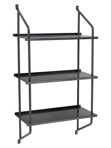 Bloomingville Wandregal "Sindre" in Schwarz - (B)49 x (H)90 x (T)22,5 cm