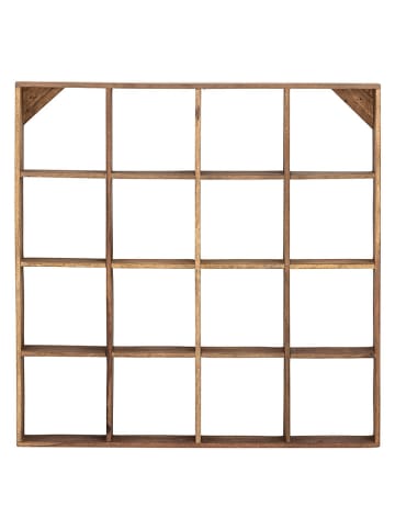 Bloomingville Standregal "Tilo" in Braun - (B)70 x (H)70 x (T)10 cm