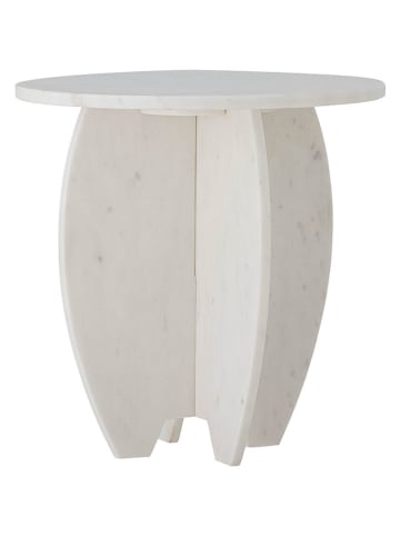 Bloomingville Beistelltisch "Sendai" in Weiß - (H)31 x Ø 30,5 cm