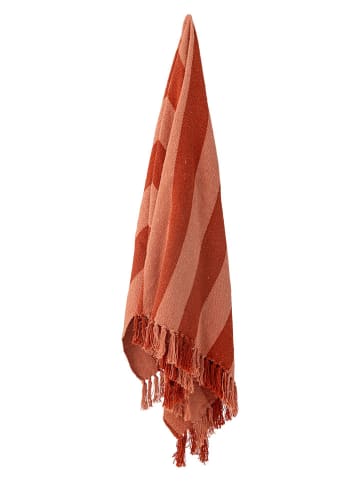 Bloomingville Wohndecke ''Frello'' in Orange - (L)160 x (B)130 cm