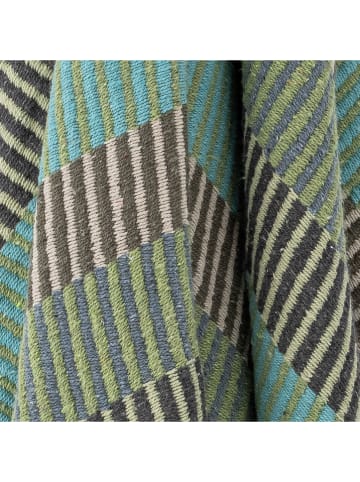 Bloomingville Woondeken ''Isnel'' beige/groen/lichtblauw - (L)160 x (B)130 cm