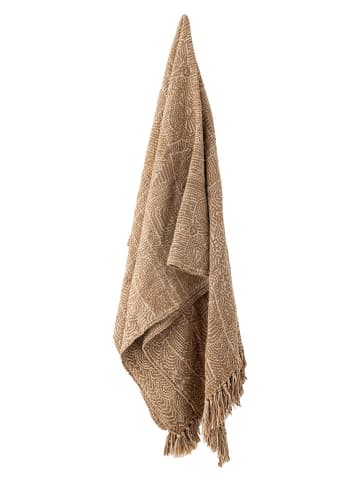 Bloomingville Wohndecke ''Bresso'' in Hellbraun - (L)160 x (B)130 cm