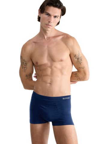 Sloggi 2-delige set: boxershorts "Go Smooth" donkerblauw