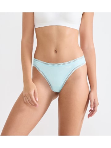 Sloggi 3-delige set: strings ''Crush'" wit/lichtblauw/blauw