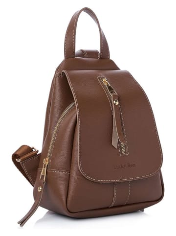Lucky Bees Rugzak lichtbruin - (B)23 x (H)33 x (D)8 cm
