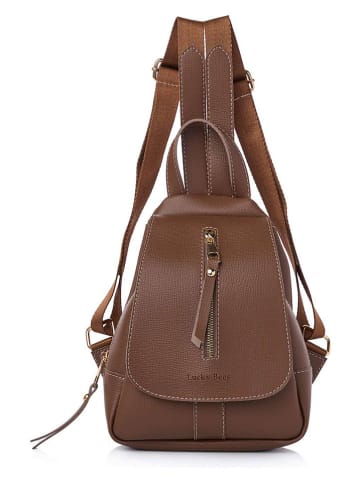 Lucky Bees Rucksack in Hellbraun - (B)23 x (H)33 x (T)8 cm