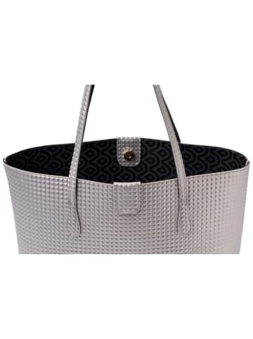 Lucky Bees Shopper bag w kolorze srebrnym - 42 x 28 x 11 cm