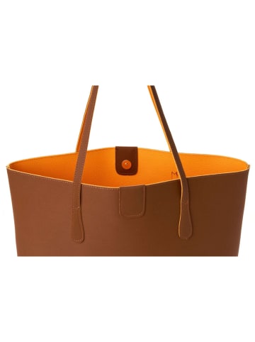 Lucky Bees Shopper in Hellbraun - (B)42 x (H)28 x (T)11 cm