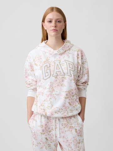 GAP Hoodie wit/lichtroze