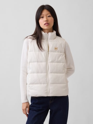 GAP Doorgestikte bodywarmer wit