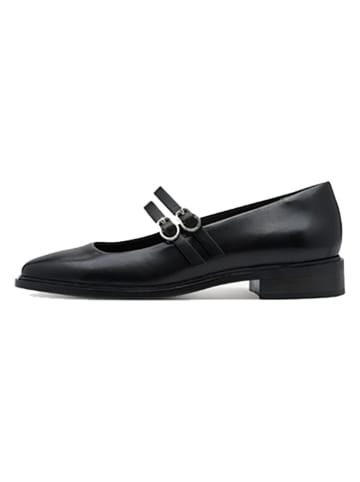 Tamaris Leren ballerina's zwart