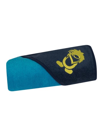 Trollkids Kapuzenbadetuch "Sandefjord" in Blau - (L)95 x (B)95 cm