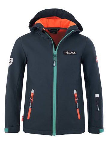 Trollkids Softshelljacke "Oslofjord" in Petrol
