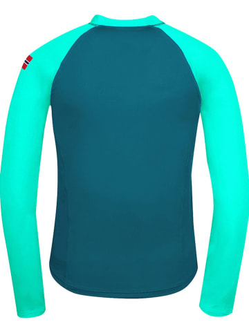 Trollkids Badeshirt "Kvalvika" in Türkis