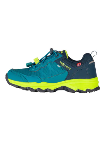 Trollkids Wanderschuhe "Trolltunga Hiker Low XT" in Dunkelblau/ Grün