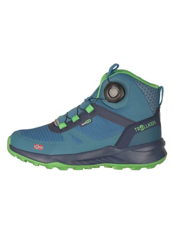 Trollkids Wanderschuhe "Trollfjord Mid XT" in Blau