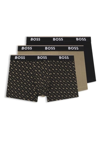 Hugo Boss Underwear Bokserki (3 pary) w kolorze oliwkowo-czarnym