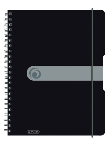 Herlitz Zeszyt spiralny "To Go A4/80" w kolorze czarnym