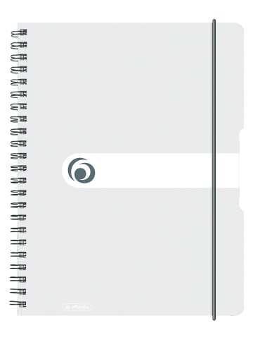 Herlitz Zeszyt spiralny "To Go A4/80" w kolorze białym