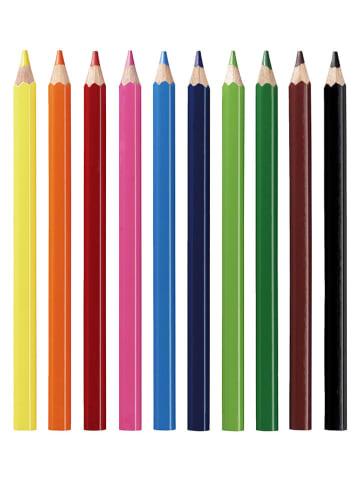 Herlitz Kredki jumbo (10 szt.) w różnych kolorach