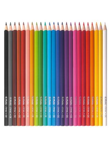 Herlitz Driehoekige kleurpotloden meerkleurig - 24 stuks