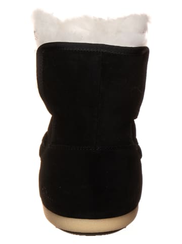 Moon Boot Leder-Winterboots "EVX" in Schwarz